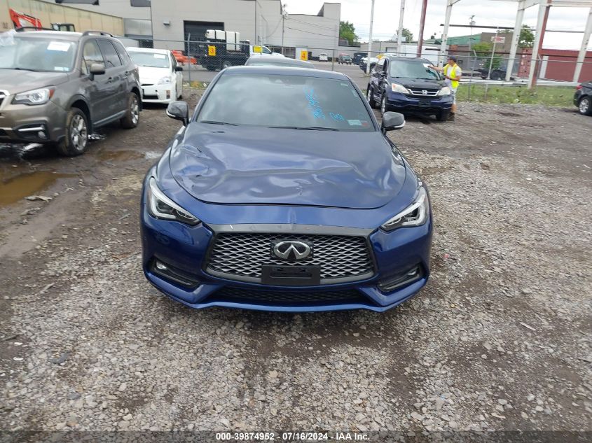 2018 Infiniti Q60 3.0T Red Sport 400 VIN: JN1FV7EL6JM630738 Lot: 39874952