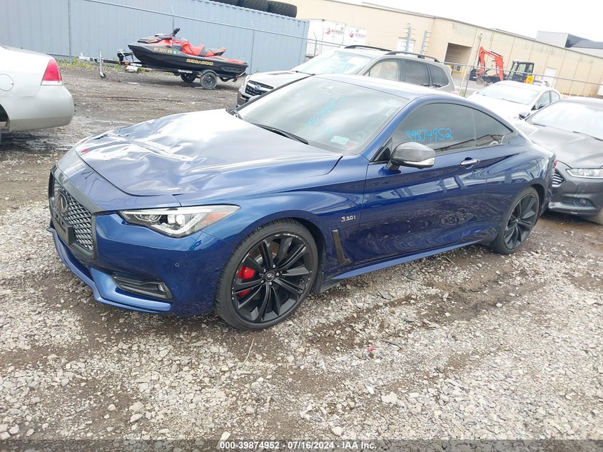 2018 Infiniti Q60 3.0T Red Sport 400 VIN: JN1FV7EL6JM630738 Lot: 39874952