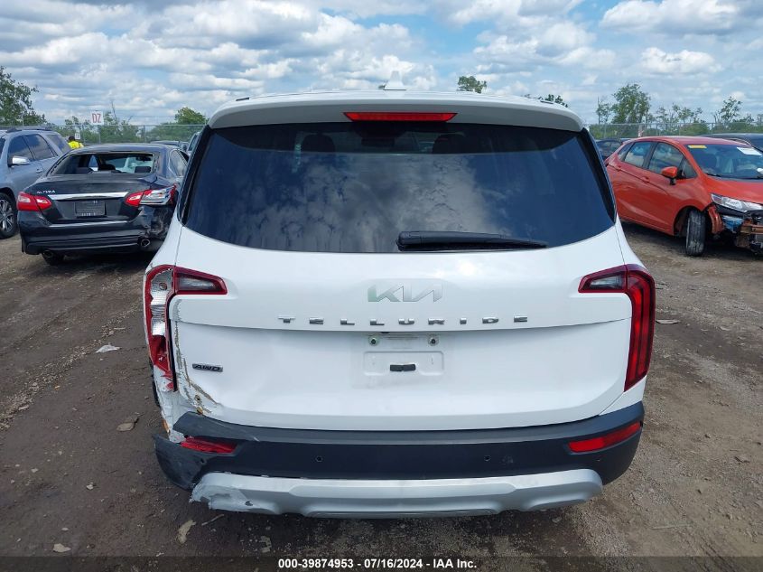 2022 Kia Telluride Lx VIN: 5XYP2DHC6NG203314 Lot: 39874953