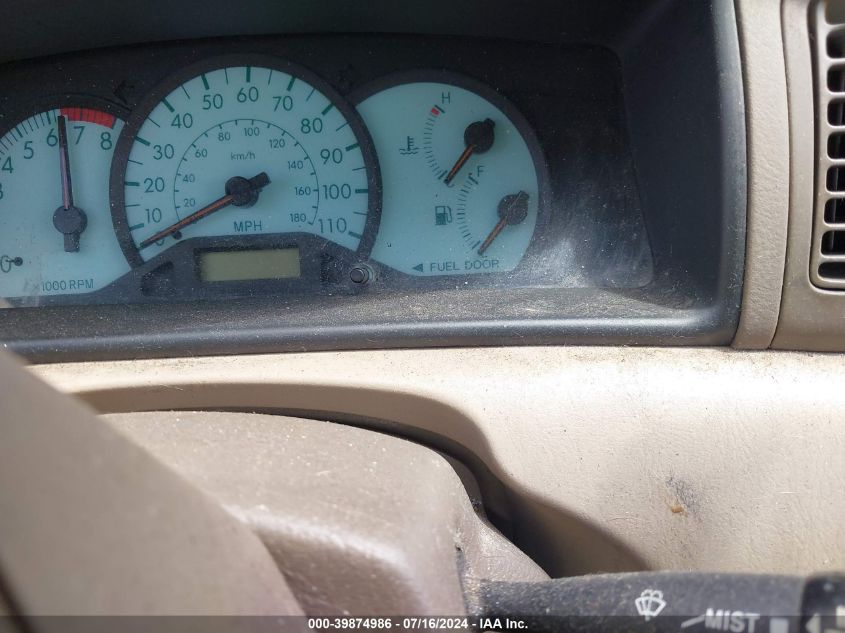 2003 Toyota Corolla Le VIN: 2T1BR38E63C111565 Lot: 39874986