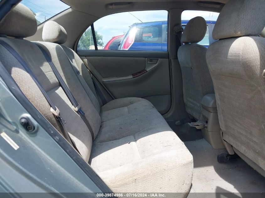 2003 Toyota Corolla Le VIN: 2T1BR38E63C111565 Lot: 39874986