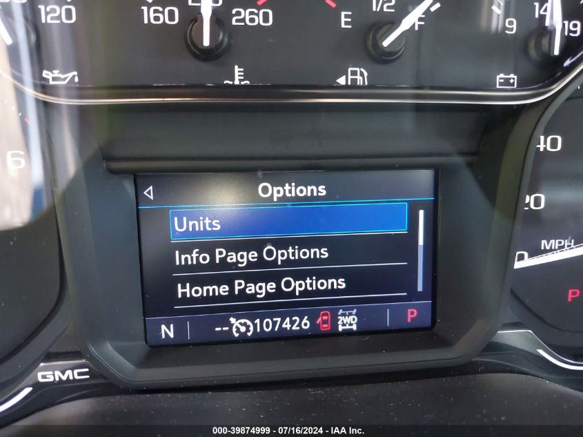 2019 GMC Sierra 1500 At4 VIN: 3GTP9EED4KG155520 Lot: 39874999