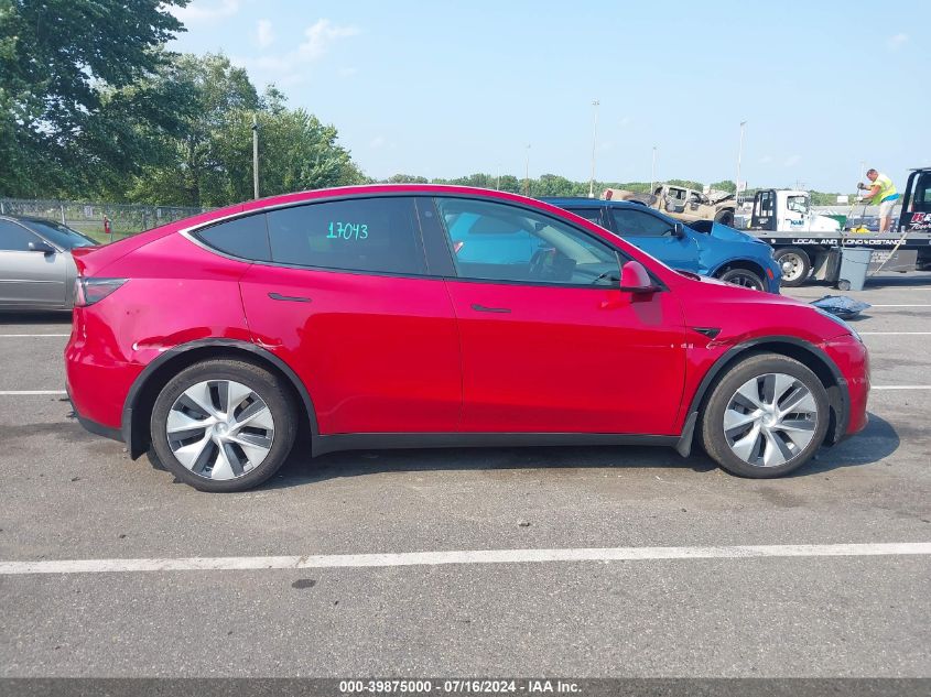 2021 Tesla Model Y Long Range Dual Motor All-Wheel Drive VIN: 5YJYGDEE6MF296840 Lot: 39875000