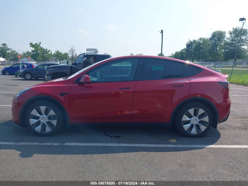 2021 Tesla Model Y Long Range Dual Motor All-Wheel Drive VIN: 5YJYGDEE6MF296840 Lot: 39875000