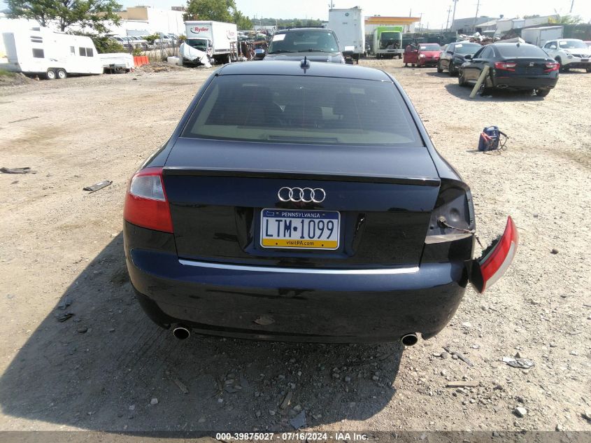 2005 Audi A4 1.8T Special Edition VIN: WAULC68EX5A122385 Lot: 39875027