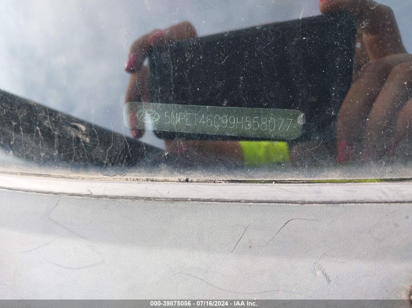 5NPET46C99H558077 2009 Hyundai Sonata Gls