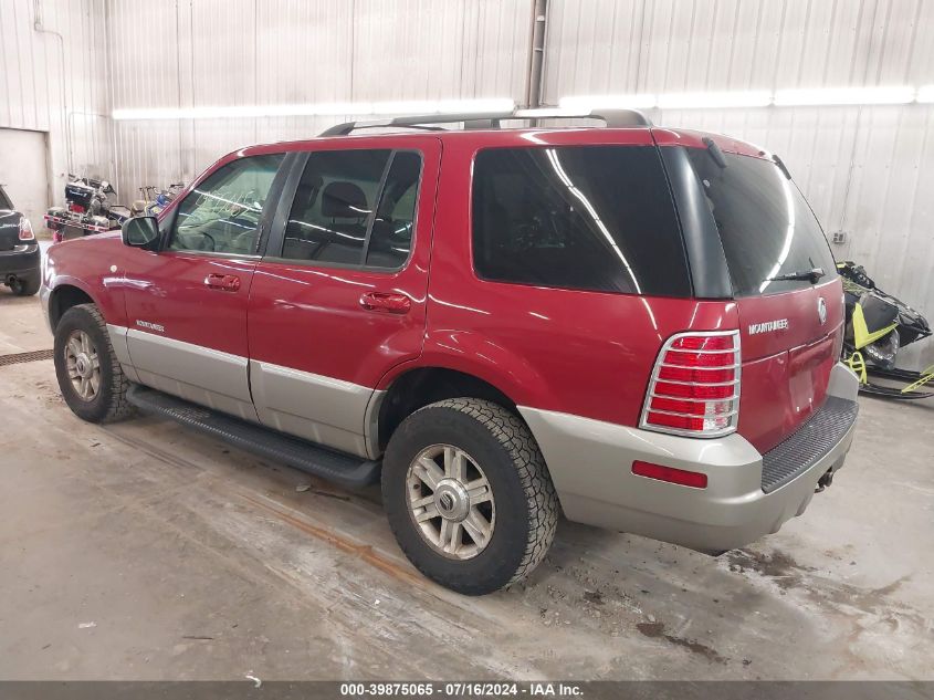 2002 Mercury Mountaineer VIN: 4M2ZU86W42ZJ11584 Lot: 39875065