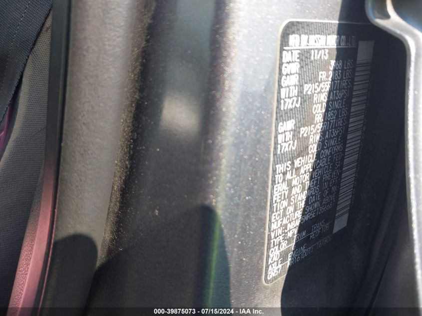 2014 Nissan Juke Sv VIN: JN8AF5MR5ET356687 Lot: 39875073