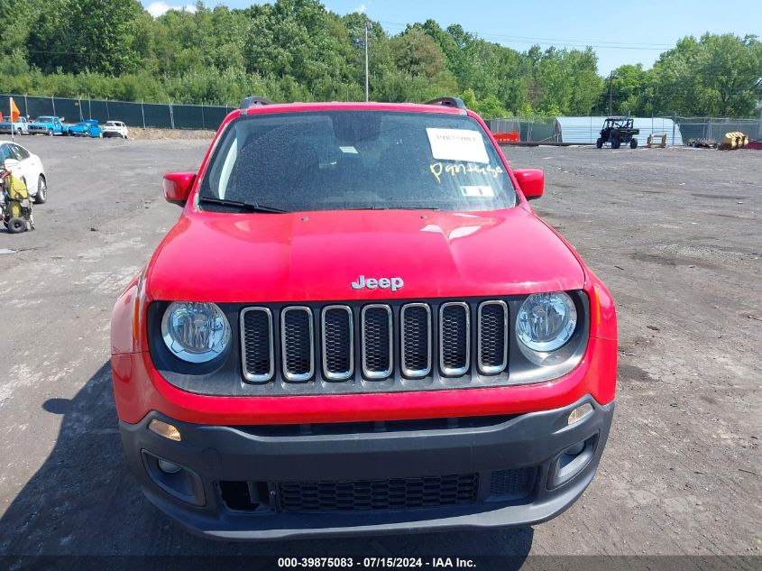 2018 Jeep Renegade Latitude 4X4 VIN: ZACCJBBB5JPH16523 Lot: 39875083