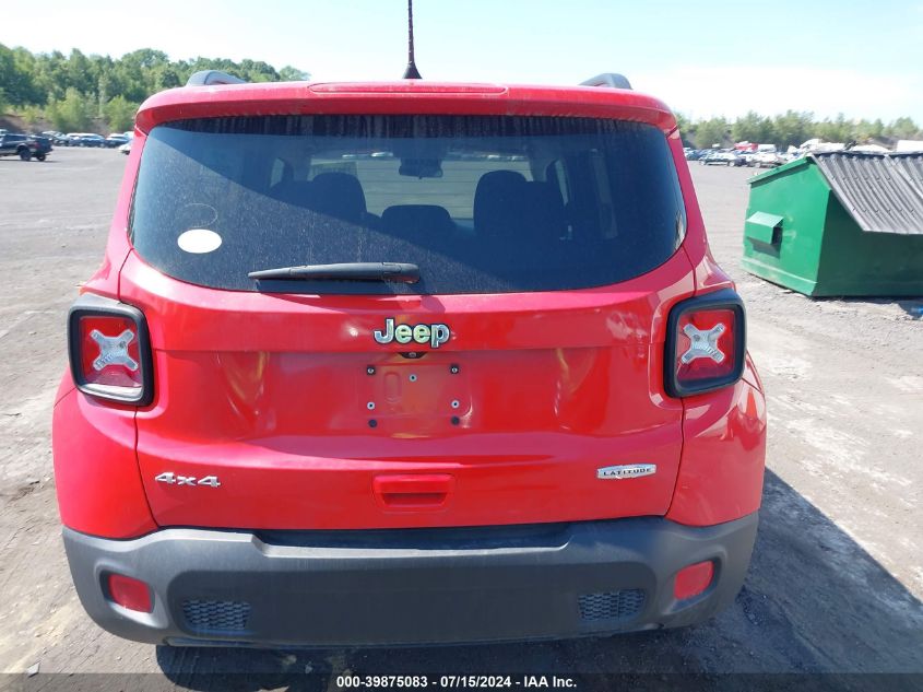 2018 Jeep Renegade Latitude 4X4 VIN: ZACCJBBB5JPH16523 Lot: 39875083