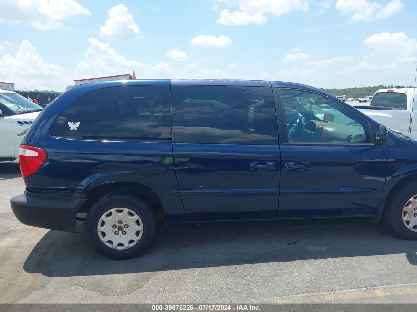 2002 Chrysler Town & Country Lx VIN: 2C4GP44392R640027 Lot: 39875225