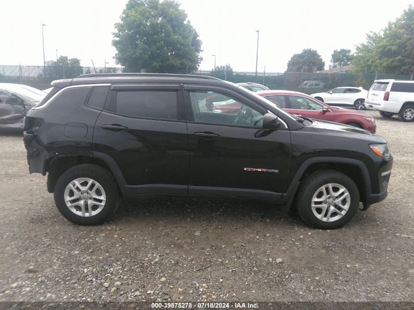 2019 Jeep Compass Sport VIN: 3C4NJDAB3KT661165 Lot: 39875278