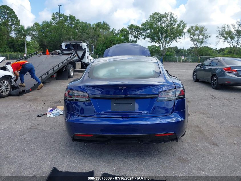 2022 Tesla Model S Dual Motor All-Wheel Drive VIN: 5YJSA1E56NF490615 Lot: 39875309