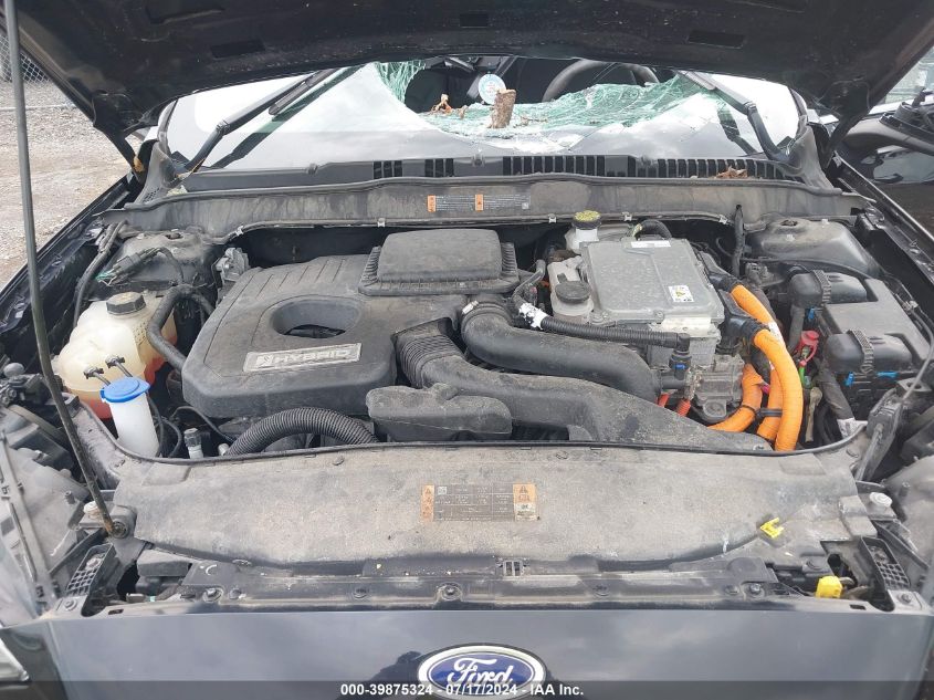 2019 Ford Fusion Hybrid Se VIN: 3FA6P0LU1KR212631 Lot: 39875324