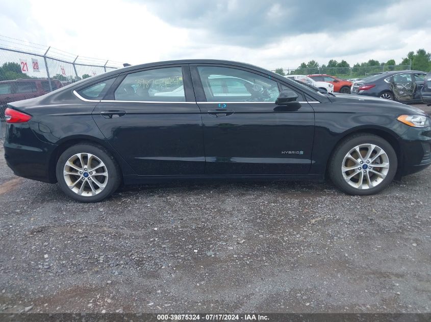 2019 Ford Fusion Hybrid Se VIN: 3FA6P0LU1KR212631 Lot: 39875324