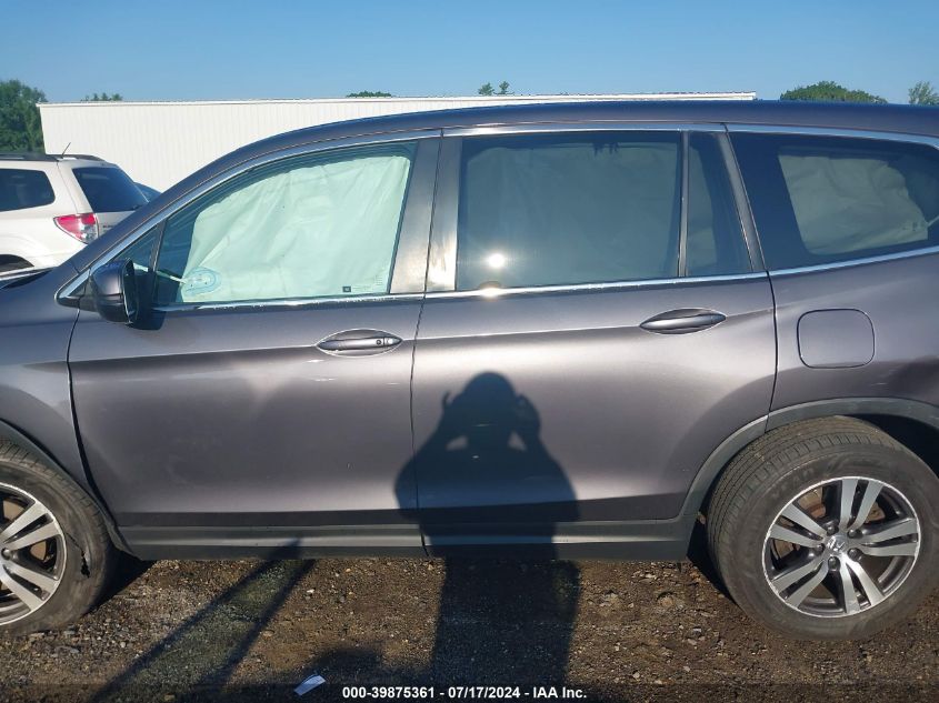 2017 Honda Pilot Exl VIN: 5FNYF6H51HB028925 Lot: 39875361