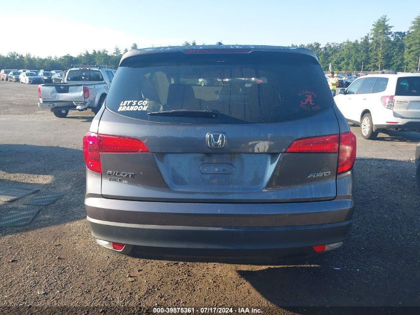 2017 Honda Pilot Exl VIN: 5FNYF6H51HB028925 Lot: 39875361