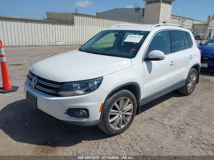 2013 Volkswagen Tiguan Se VIN: WVGBV3AX9DW607469 Lot: 39875379