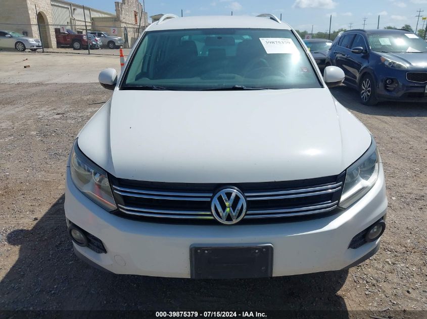 2013 Volkswagen Tiguan Se VIN: WVGBV3AX9DW607469 Lot: 39875379