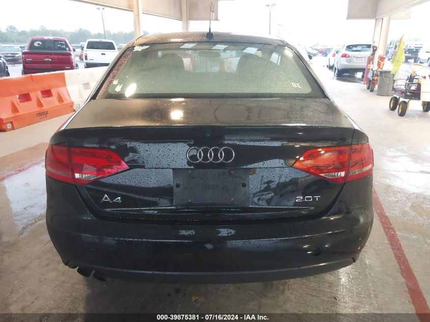 2011 Audi A4 2.0T Premium VIN: WAUAFAFL1BN051732 Lot: 39875381