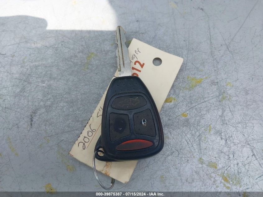 2006 Dodge Charger VIN: 2B3KA43G26H528005 Lot: 39875387