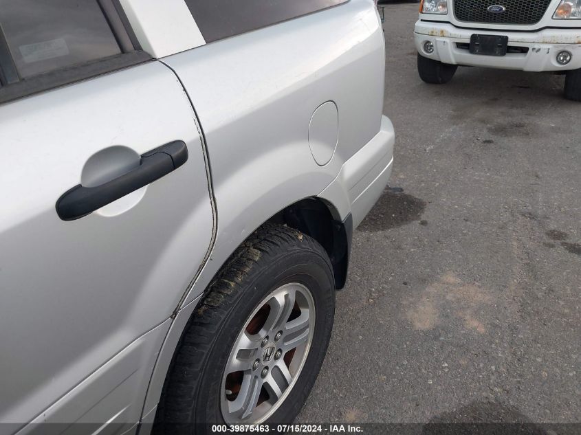 2005 Honda Pilot Ex-L VIN: 5FNYF18595B003849 Lot: 39875463