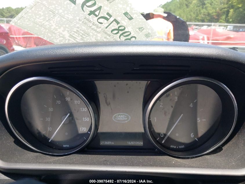 2016 Land Rover Range Rover Sport 3.0L V6 Turbocharged Diesel Se Td6 VIN: SALWG2KF0GA103645 Lot: 39875492