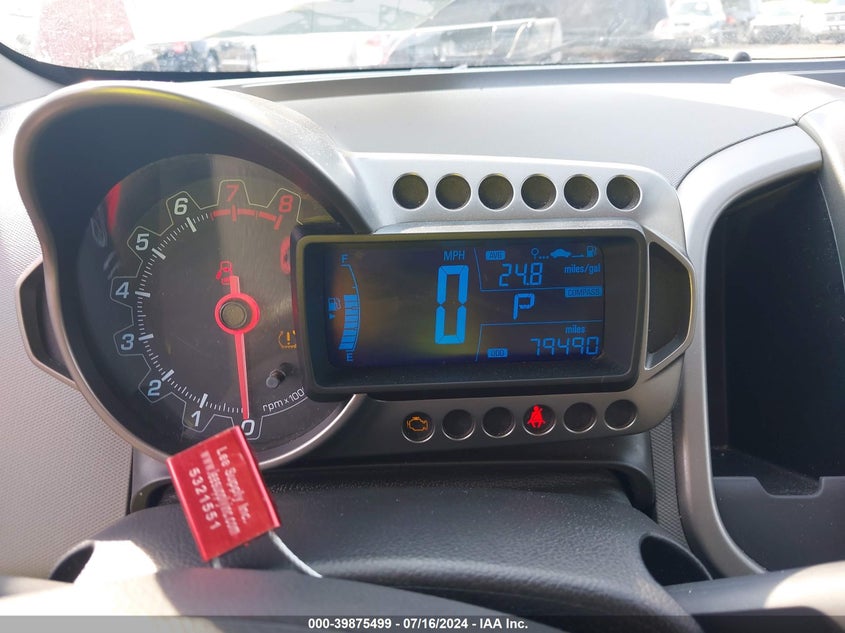 2012 Chevrolet Sonic 2Lt VIN: 1G1JC6SH3C4149459 Lot: 39875499