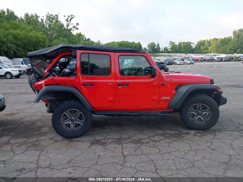 2018 Jeep Wrangler Unlimited Sport S 4X4 VIN: 1C4HJXDG5JW163127 Lot: 39875503