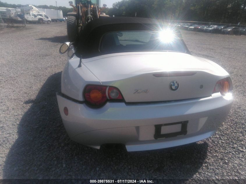 2003 BMW Z4 3.0I VIN: 4USBT53403LU03968 Lot: 39875531