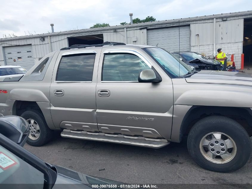 2002 Chevrolet Avalanche 1500 VIN: 3GNEK13T32G222680 Lot: 39875558