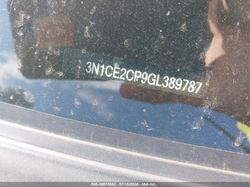 2016 Nissan Versa Note S (Sr)/S Plus/Sl/Sr/Sv VIN: 3N1CE2CP9GL389787 Lot: 39875562