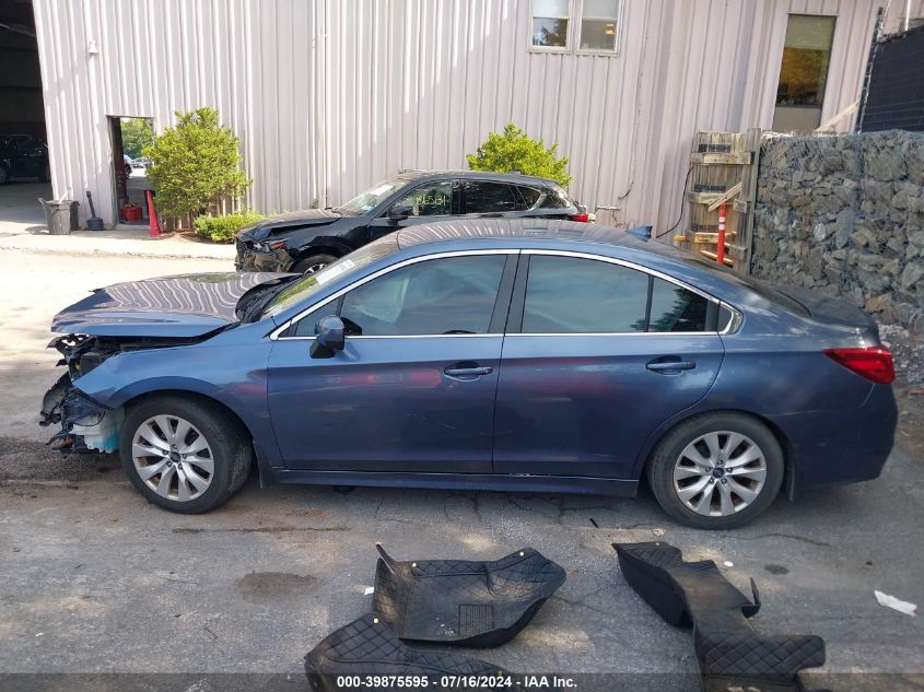 2016 Subaru Legacy 2.5I Premium VIN: 4S3BNBC67G3063787 Lot: 39875595