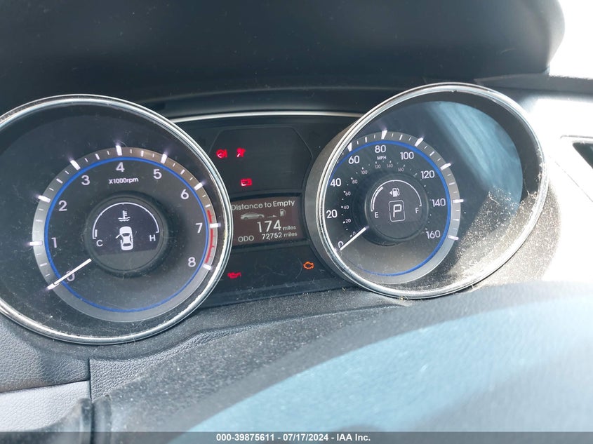 2014 Hyundai Sonata Gls VIN: 5NPEB4AC4EH884972 Lot: 39875611