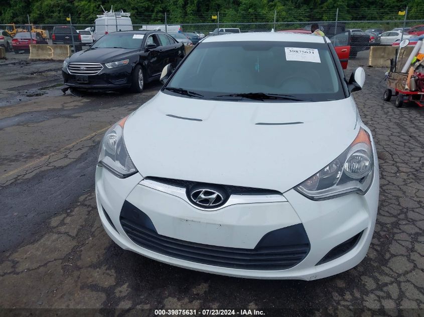 2012 Hyundai Veloster Base W/Gray VIN: KMHTC6AD9CU047139 Lot: 39875631