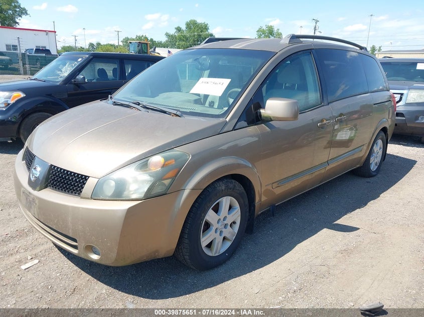 2004 Nissan Quest 3.5 Sl VIN: 5N1BV28U94N335145 Lot: 39875651