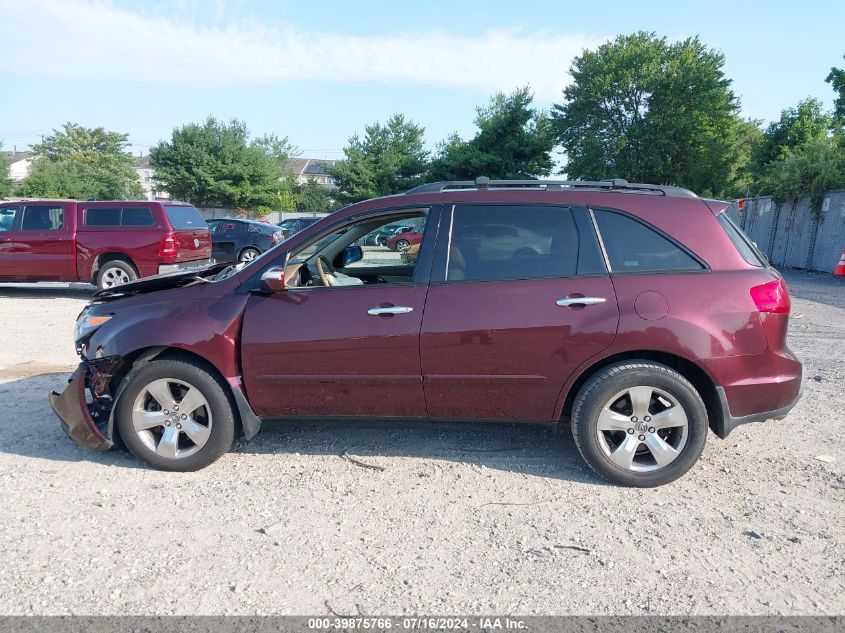 2007 Acura Mdx Sport Package VIN: 2HNYD28857H500927 Lot: 39875766