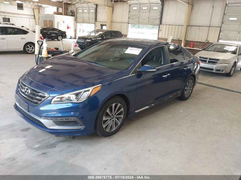 5NPE34AF9FH095225 2015 HYUNDAI SONATA - Image 2