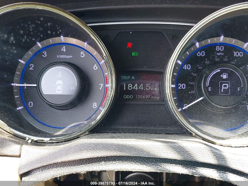 2012 Hyundai Sonata Gls VIN: 5NPEB4AC9CH444193 Lot: 39875793