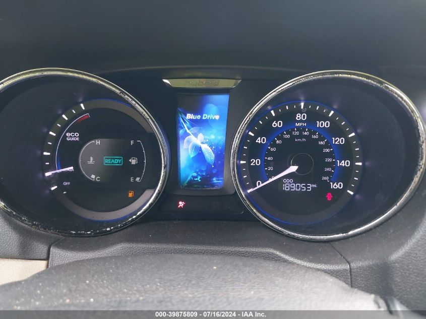 2012 Hyundai Sonata Hybrid VIN: KMHEC4A40CA054267 Lot: 39875809