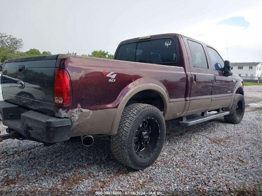 2004 Ford Super Duty F-250 Xl/Xlt/Lariat/King Ranch/Harley-Davidson VIN: 1FTNW21P04ED31245 Lot: 39875860