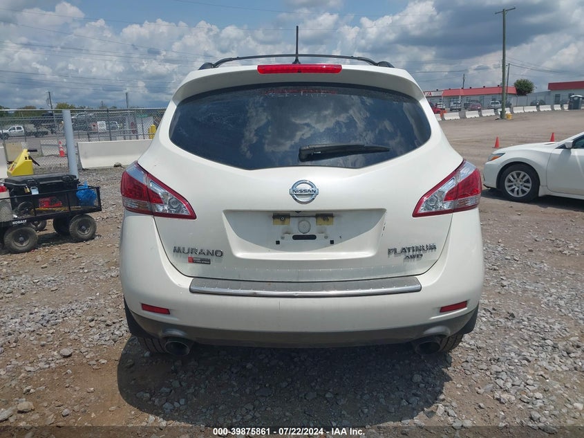 2014 Nissan Murano Le VIN: JN8AV1MWXEW531696 Lot: 39875861