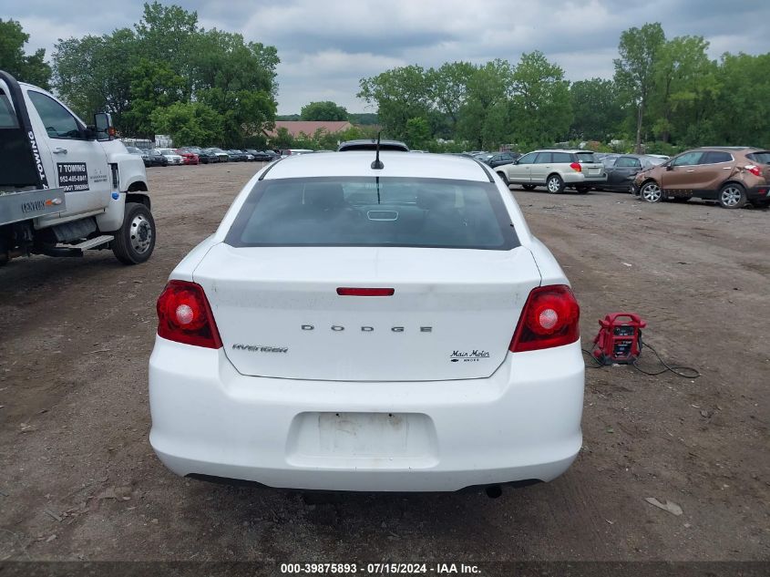 2012 Dodge Avenger Se VIN: 1C3CDZAB5CN325633 Lot: 39875893