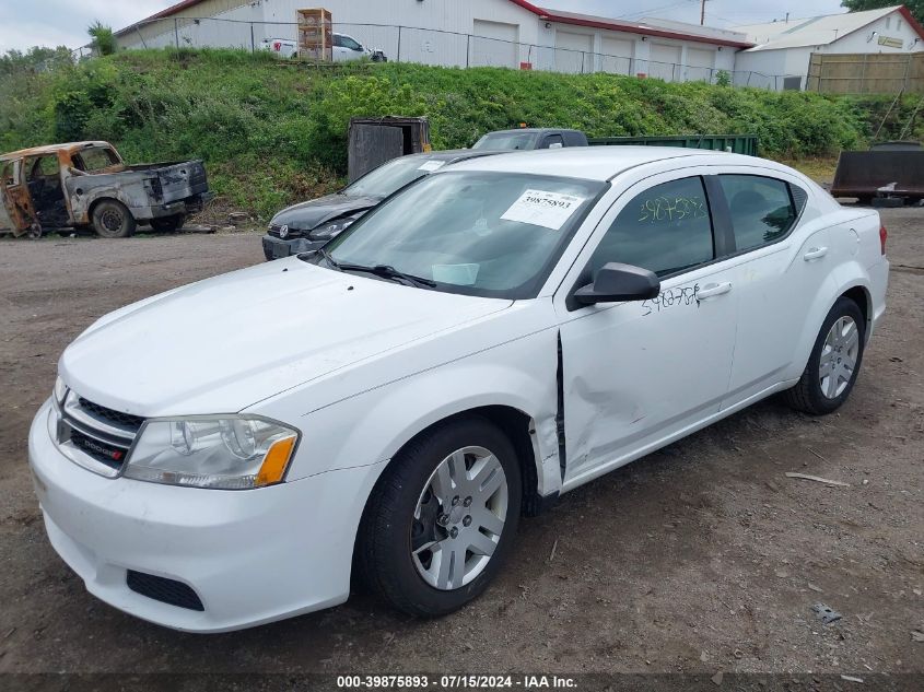 2012 Dodge Avenger Se VIN: 1C3CDZAB5CN325633 Lot: 39875893