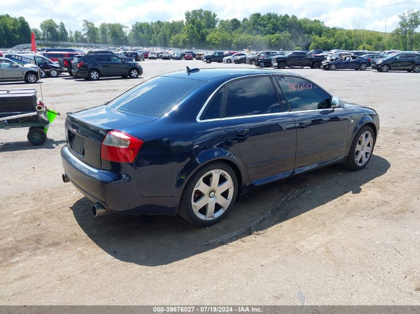 2005 Audi S4 4.2 VIN: WAUPL68E45A097999 Lot: 39876027