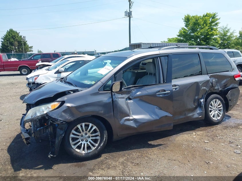 2012 Toyota Sienna Xle V6 8 Passenger VIN: 5TDYK3DC0CS203443 Lot: 39876048