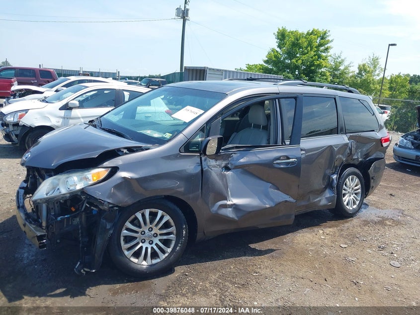 2012 Toyota Sienna Xle V6 8 Passenger VIN: 5TDYK3DC0CS203443 Lot: 39876048
