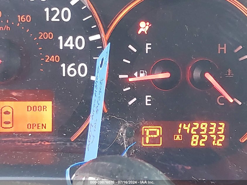 2007 Nissan Altima 2.5/2.5S VIN: 1N4AL21E47N442901 Lot: 39876076