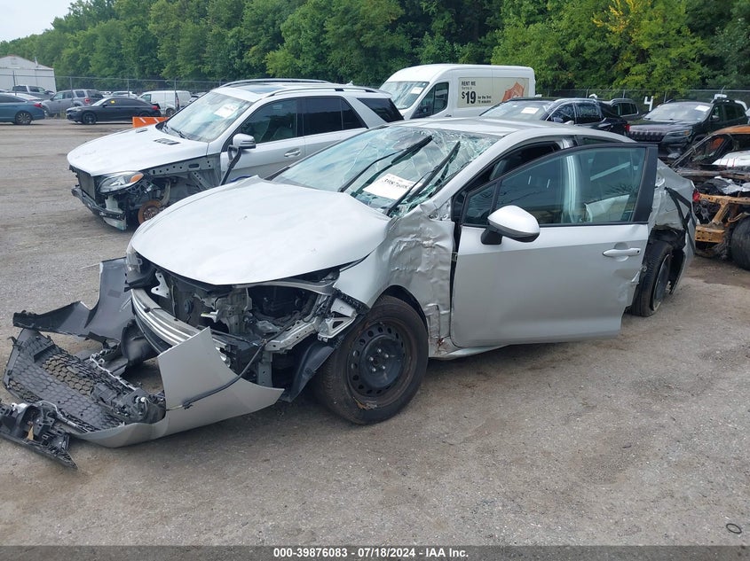 VIN 5YFEPMAE2MP169208 2021 TOYOTA COROLLA LE