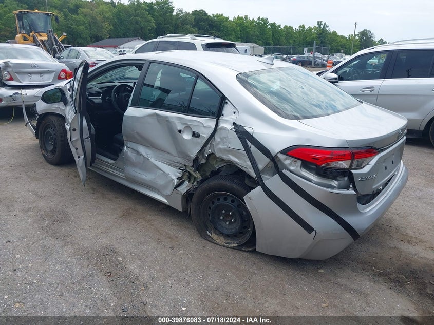 VIN 5YFEPMAE2MP169208 2021 TOYOTA COROLLA LE